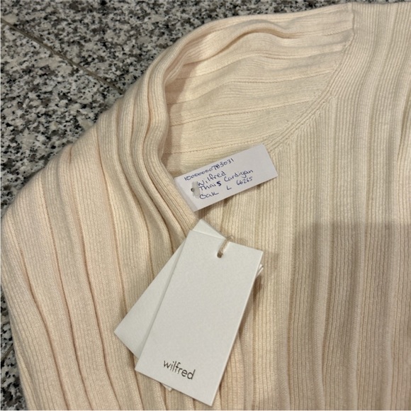 NWT Aritzia Wilfred Thais Cardigan in Oak size L, never worn - Picture 3 of 5